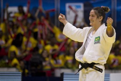 Judoca Mayara Aguiar recebeu o benefício durante todo o último ciclo olímpico. Foto: Márcio Rodrigues/MPIX