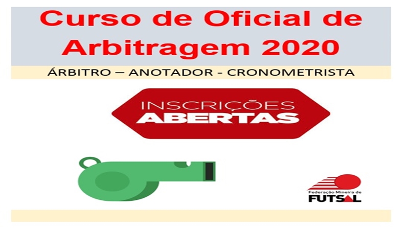 Curso de Arbitragem em Belo Horizonte/2017. 