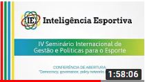 IV SIGPE | Abertura + Conferência: “Democracy, governance, policy networks and sport”
