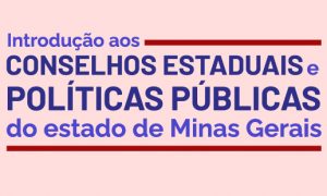 Inscrições abertas para o curso “Introdução aos Conselhos Estaduais e Políticas Públicas do estado de Minas Gerais”, participe!